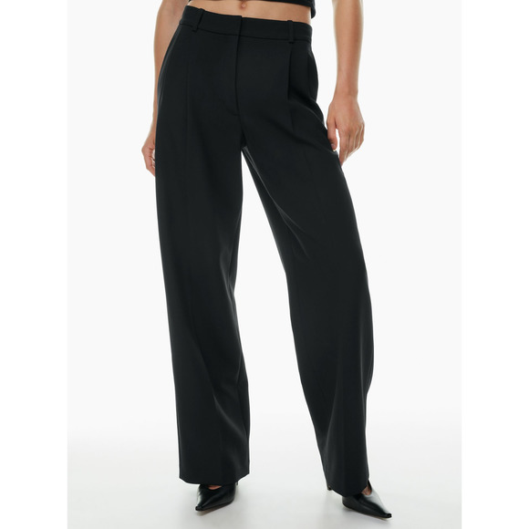 Babaton Black Wide-Leg Trousers - Picture 3 of 7